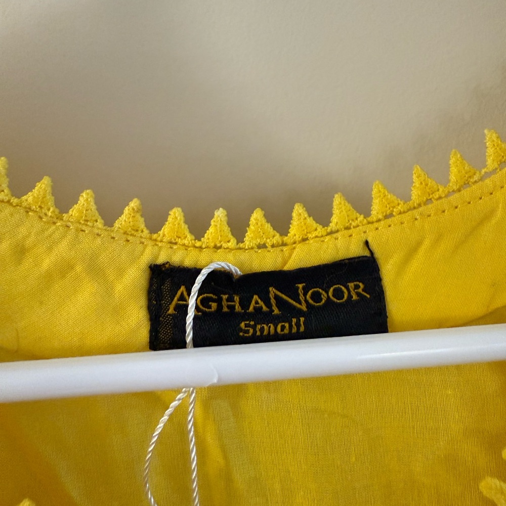 Yellow Embroidered Tunic - Picture 3 of 7